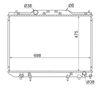 Фото –адиатор Toyota Ipsum (SXM10,ACM20) 96-09 / Gaia 98-04 Sat TY0002CXM10D Sat