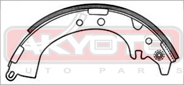 Колодки барабанные к-кт для Toyota Picnic (XM10) 1996-2001 AKS2002 Akyoto