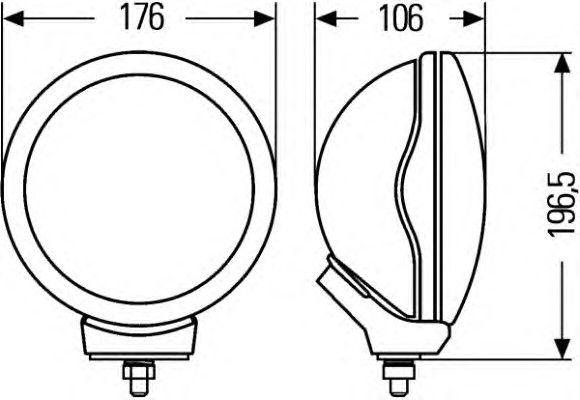 Фара противотуманная 1F5 008 273-001 Hella