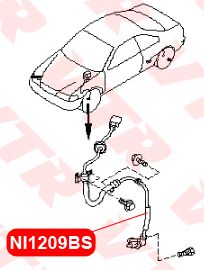 Датчик ABS передний левый для Nissan Maxima (A33) 2000-2005 NI1209BS Vtr