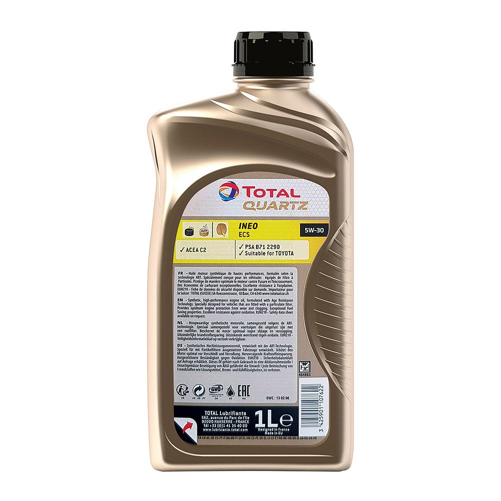 Моторное масло TOTAL Quartz INEO ECS 5W-30, 1л 213768 Total