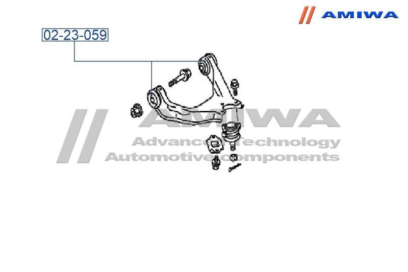 Сайлентблок верхнего рычага для Mitsubishi Pajero/Montero III (V6, V7) 2000-2006 0223059 Amiwa