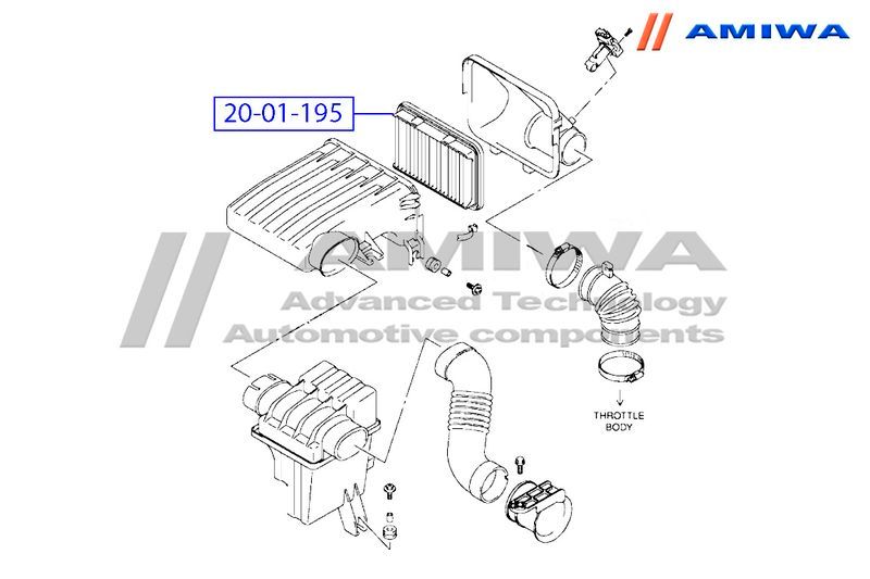 ФИЛЬТР ВОЗДУШНЫЙ MICROFIX, шт 2001195 Amiwa