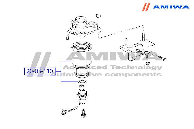 ФИЛЬТР ТОПЛИВНЫЙ MICROFIX, шт 2003110 Amiwa