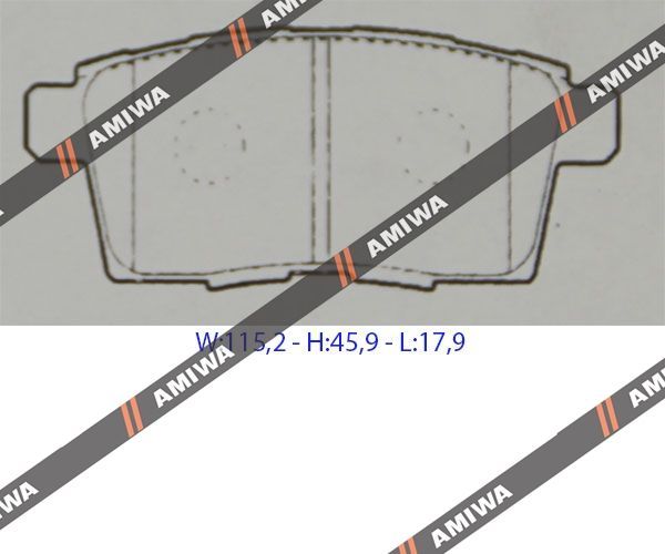 Тормозные колодки CDR3097 Amiwa