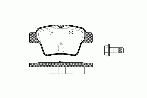 Колодки тормозные задние дисковые к-кт для Geely EMGRAND EC7 2011-2016 1138.00 Remsa