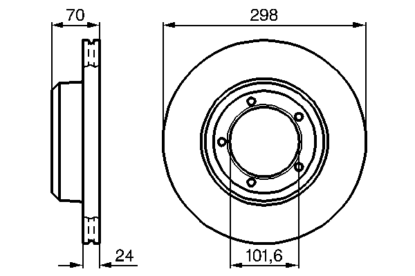 Тормозной диск 0 986 478 824 Bosch