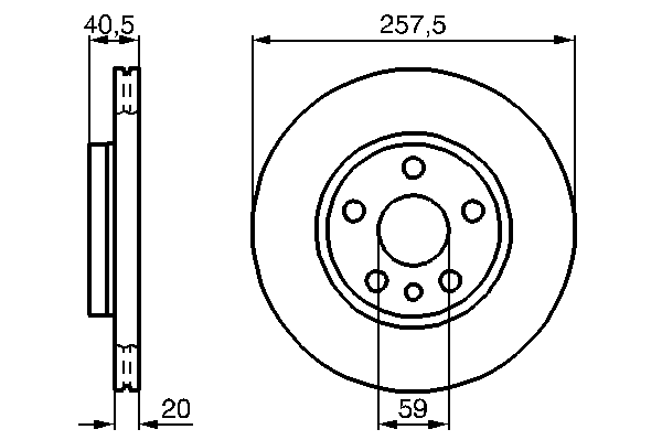 Тормозной диск 0 986 478 896 Bosch