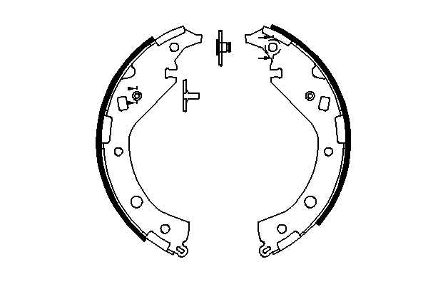 Комлект тормозных накладок 0 986 487 692 Bosch