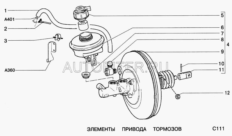 Датчик уровня торм.жидкости аварийный 21083505110 Автоваз