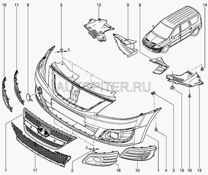 Крышка окна 8450000254 Автоваз