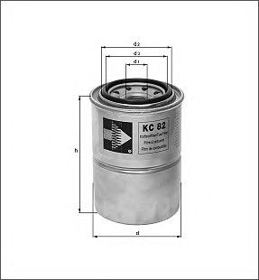 Топливный фильтр KC 208 Knecht/Mahle