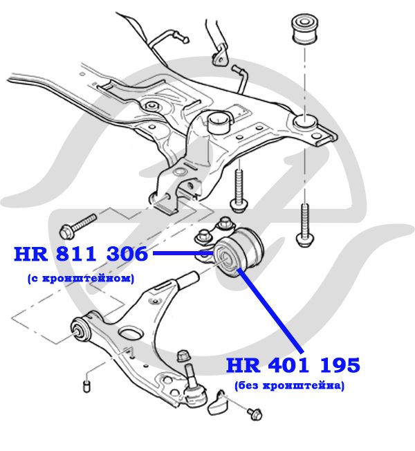 Сайлентблок переднего рычага задний для Ford Focus III 2011-2019 hr401195 Hanse