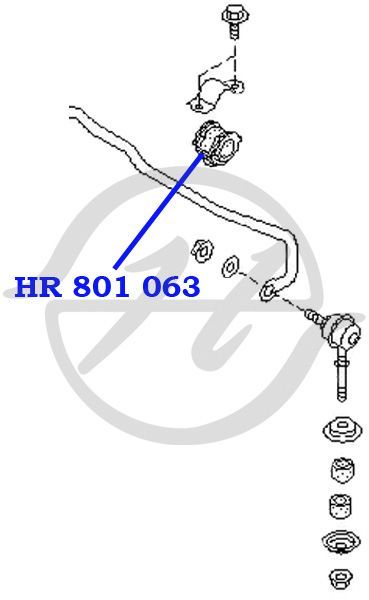 Втулка стабилизатора передняя HR801063 Hanse