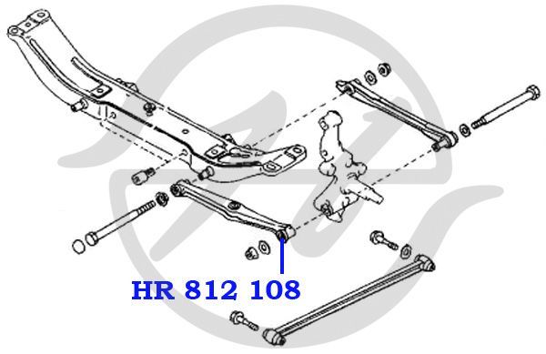 Сайлентблок передней поперечной тяги для Mazda 323 (BG) 1989-1994 HR812108 Hanse