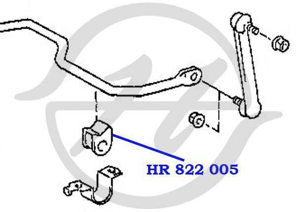 Втулка стабилизатора задней подвески, внутренняя CARINA E 1993- HR822005 Hanse