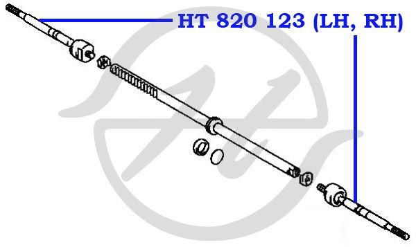 Тяга рулевая HT 820 123  TOYOTA CHASER, CRESTA, MARK 2 (все - _X9_ 1992-1996, _X10_ 1996-2001) HT820123 Hanse