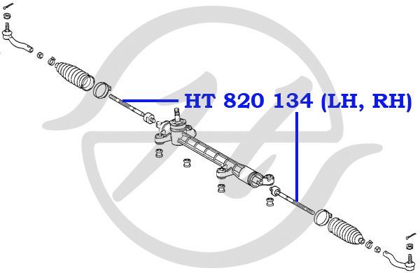 Тяга рулевая без наконечника HANSE HT820134 Hanse