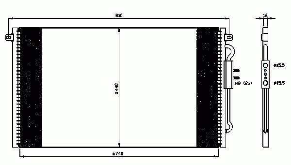 Конденсатор, кондиционер 35448 Nrf