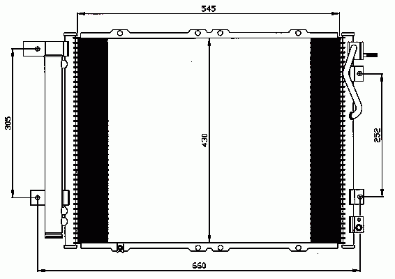 Конденсатор, кондиционер 35519 Nrf