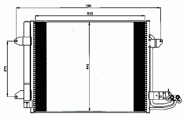 Конденсатор, кондиционер 35521 Nrf