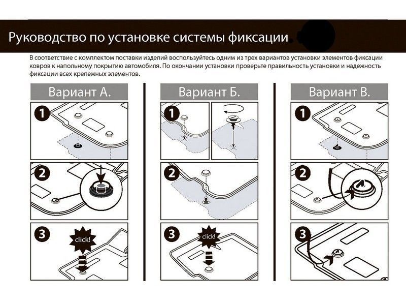 Коврики салона литьевые, RIVAL, для Nissan Qashqai II (Российская сборка) 2015-2019 2019- 64105001 Rival