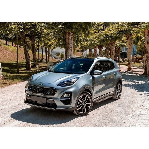 "Порог-площадка ""Black"" F173ALB + комплект крепежа, RIVAL, Hyundai Tucson 2015-/Kia Sportage 2016-" f173alb23092 Rival