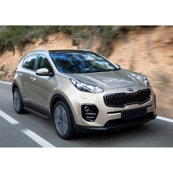 "Порог-площадка ""Black"" F173ALB + комплект крепежа, RIVAL, Hyundai Tucson 2015-/Kia Sportage 2016-" f173alb23092 Rival