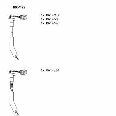 Комплект проводов зажигания 800/179 Bremi