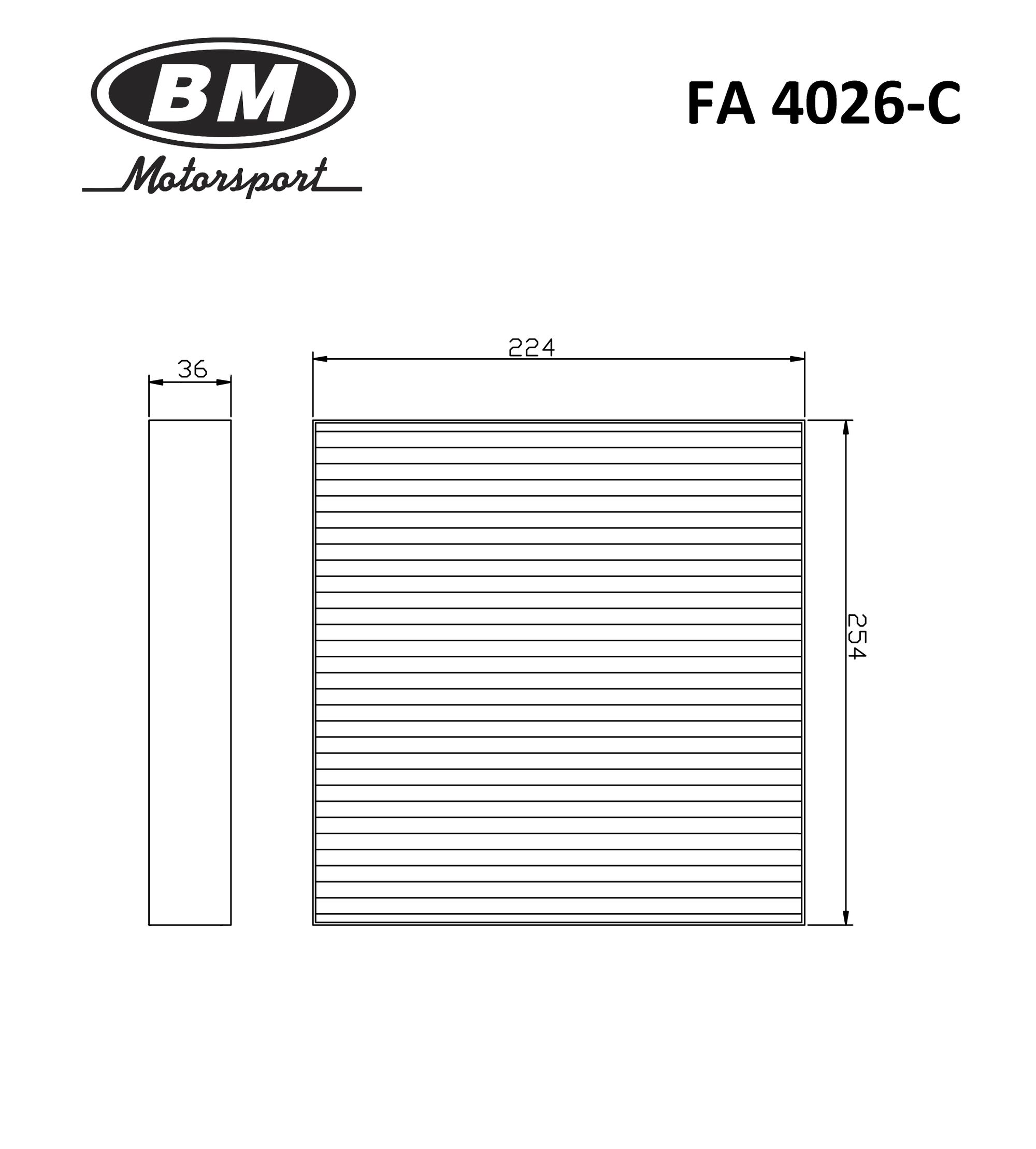 Фильтр салонный, угольный Ауди VAG A1 Поло 2010 FA4026C BM