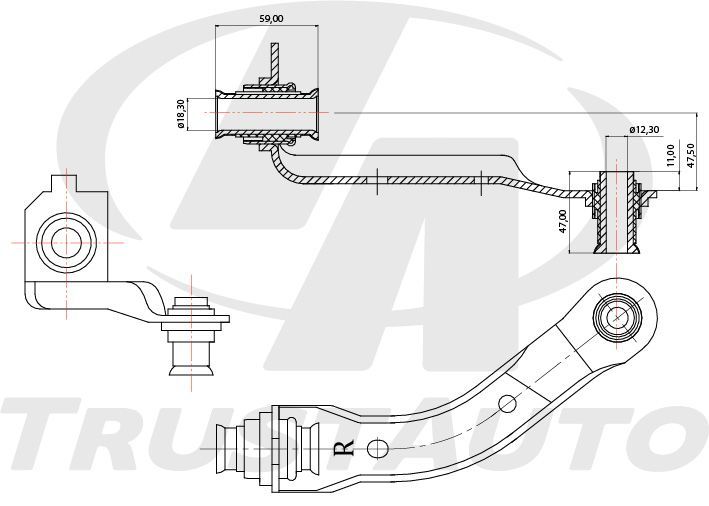 Рычаг подвески (ТА); HCA-4466 HCA4466 TrustAuto