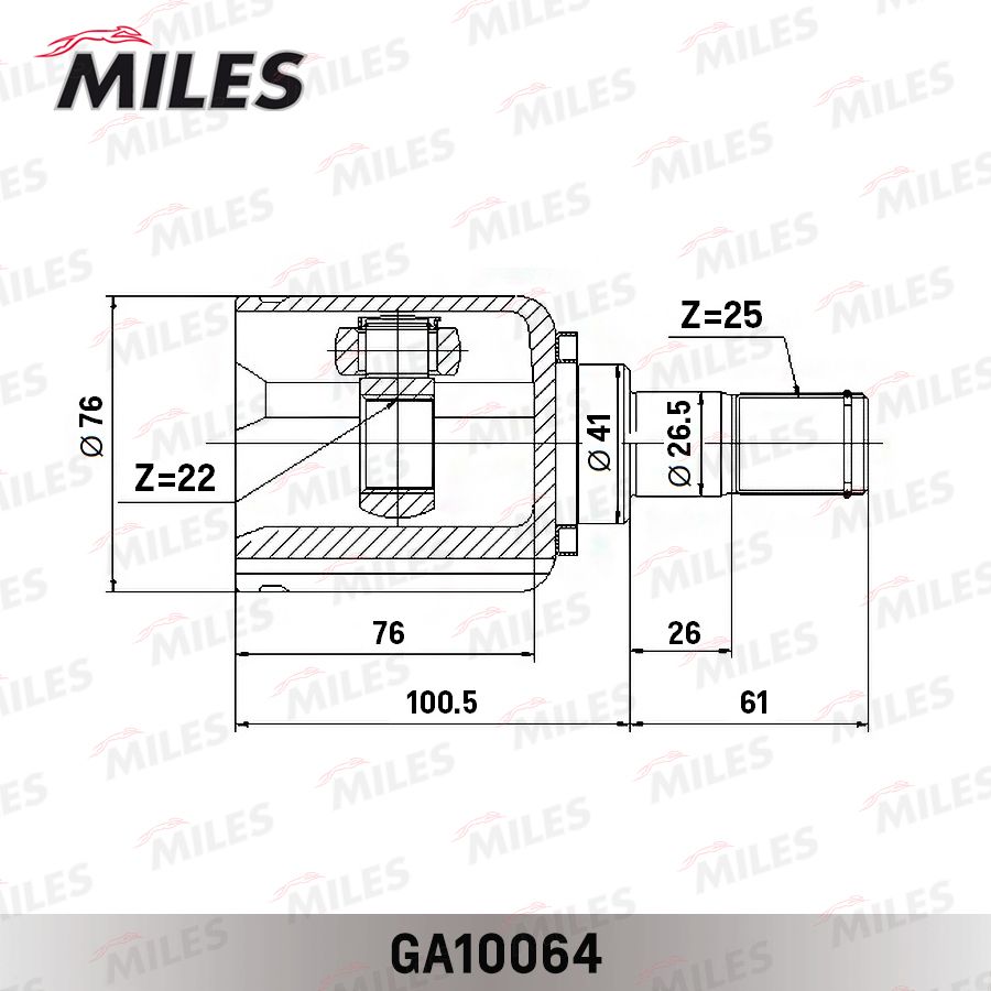 Шрус шрус ga10064 Miles