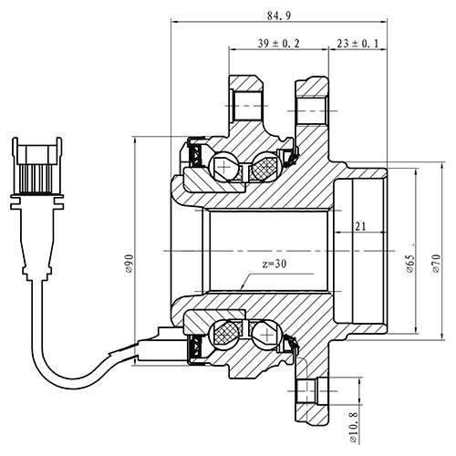 СТУПИЦАПЕРЕДНЯЯFIATCROMA Z89300R Zikmar