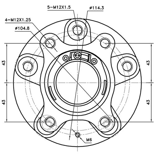 Ступичный узел зад Z89483R Zikmar