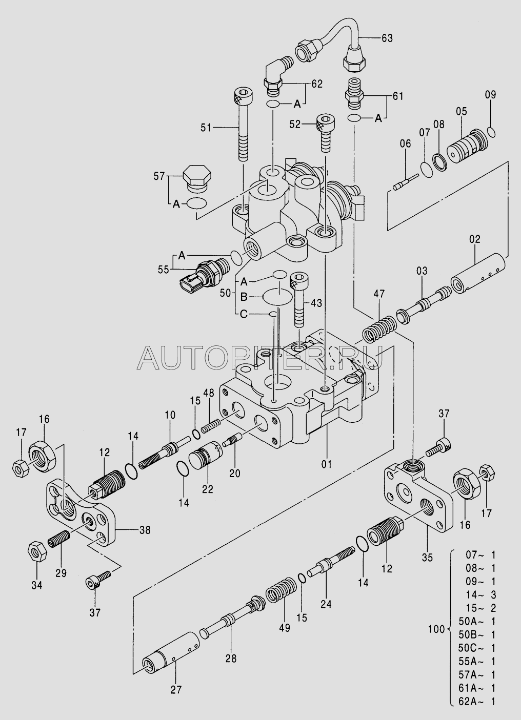 Датчик давления 4436536 Hitachi