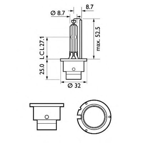 А/з_Ксеноновая лампа D4S (5000K) Xenon xld4s5000 Interpower