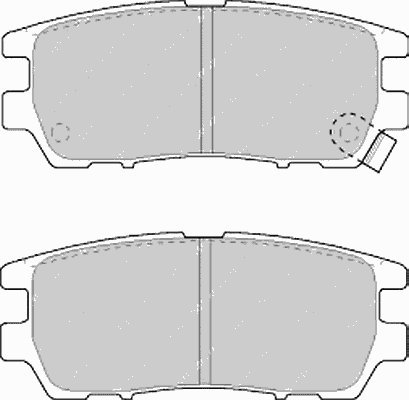 Колодки тормозные задние дисковые к-кт для Mitsubishi Pajero/Montero II (V1, V2, V3, V4) 1997-2001 FDB804 Ferodo