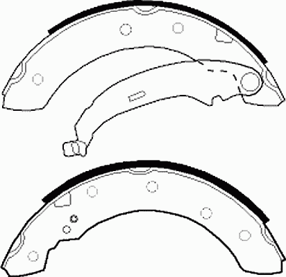Колодки барабанные к-кт для Renault Symbol II 2008-2012 FSB519 Ferodo