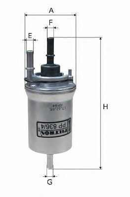 Топливный фильтр PP834 Filtron