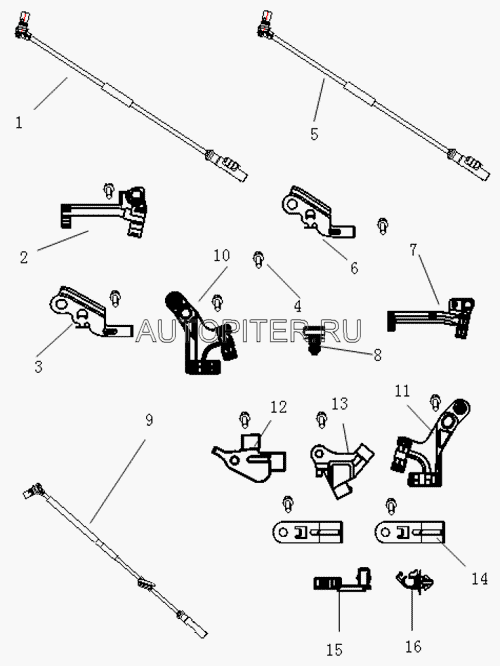 Датчик ABS передний для Geely EMGRAND EC7 2011-2016 1067000020 Geely