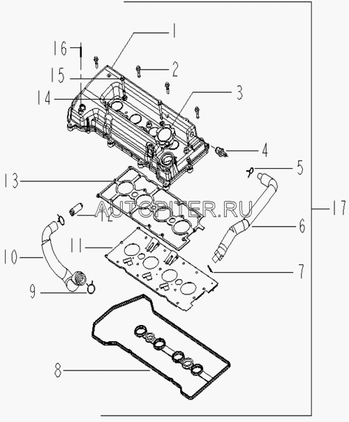 КЛАПАНА ВЕНТИЛЯЦИИ ГАЗОВ EC7, FC 1136000123 Geely