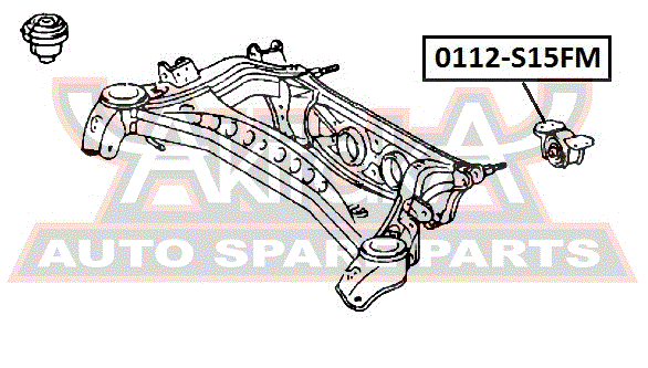 Сайлентблок подрамника TOYOTA CROWN/CROWN MAJESTA -01 0112s15fm Asva