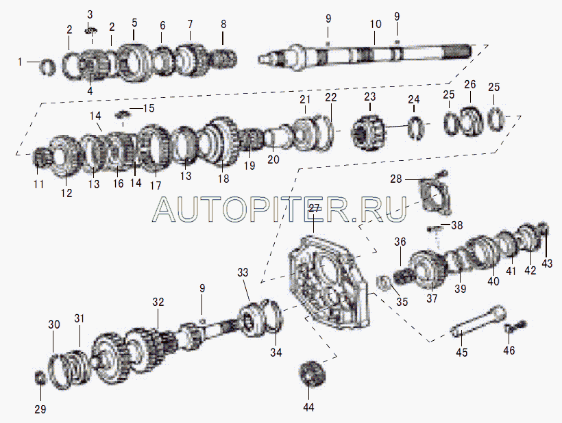 Ступица КПП 4/2 муфты синхронизатора 1-2 передачи GW Deer/Safe/Sailor 1701584S Great Wall