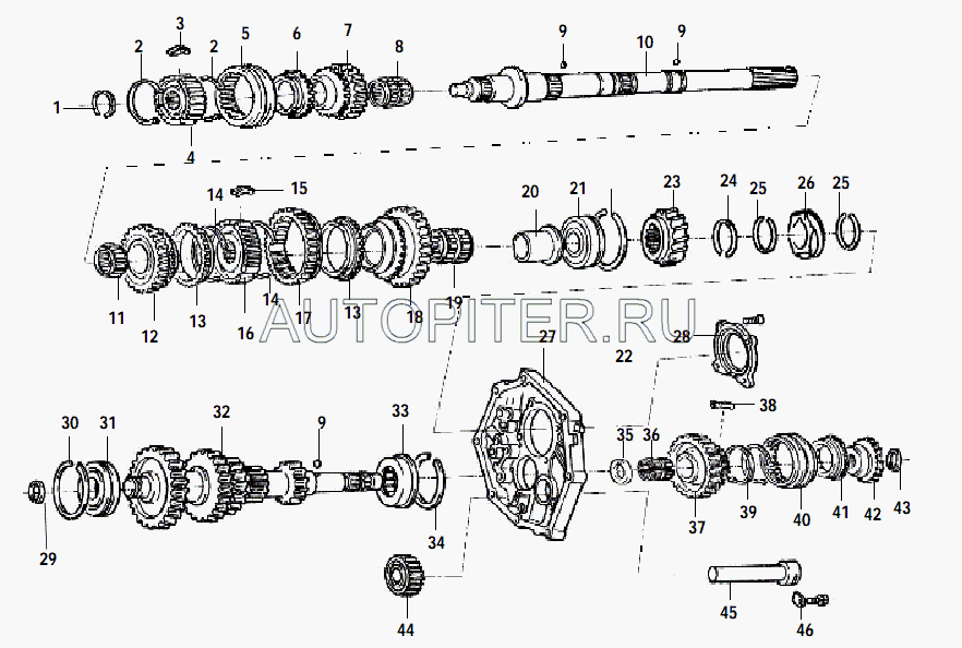 Ступица КПП 4/2 муфты синхронизатора 1-2 передачи GW Deer/Safe/Sailor 1701584S Great Wall