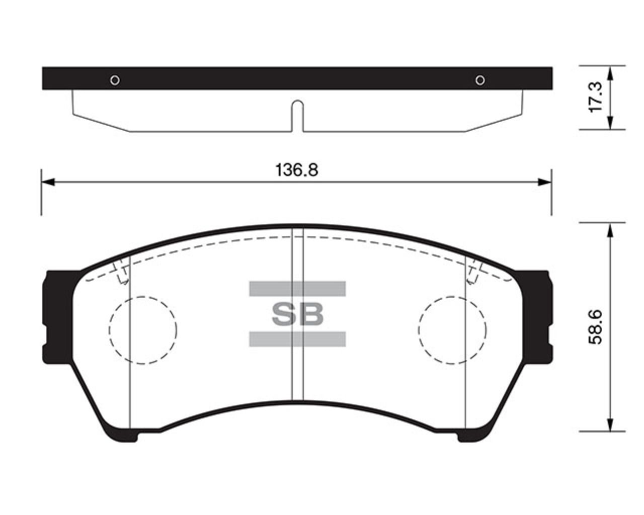 Колодки тормозные передние SP1475 sp1475 Sangsin