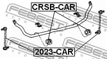 Тяга/стойка стабилизатора 2023CAR Febest