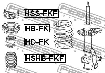 Амортизатор hdfk Febest