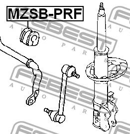 Втулка стабилизатора MZSB-PRF MZSBPRF Febest