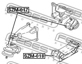 Подвеска SZM018 Febest