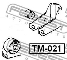 Опора двигателя передняя для Toyota Carina E 1992-1997 TM021 Febest